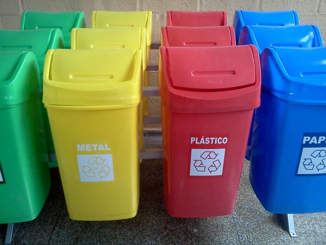 Lixeira Seletiva, Lixeira Sob Encomenda, Com 1,2,3,4,5,6 Unidade De 50l, Diversas Cores