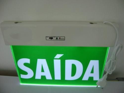 Placa De Sinalização E Rota De Fuga, Placa Fotoluminecente, Saida,esquerda, Direita, Siga Em Frente, Escada, M1, M2