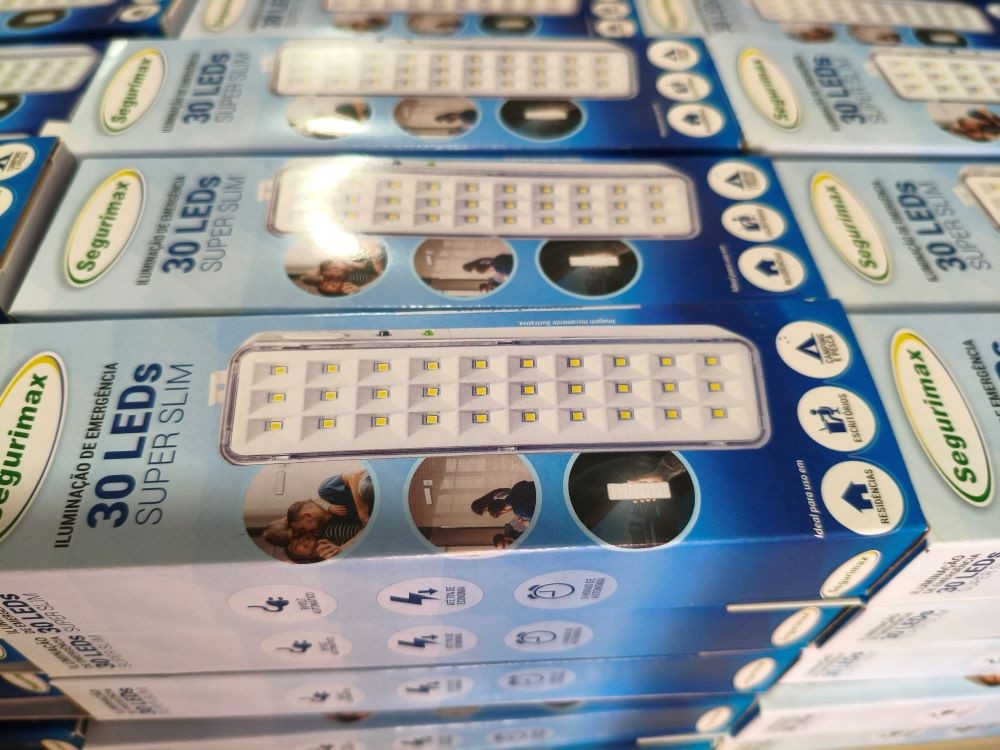 Iluminação De Emergência, Luminaria 30 Led, Luminaria 02 Farois, 350w, 1200w, 2000w, Central De Emergencia