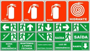 Placa De Sinalização E Rota De Fuga, Placa Fotoluminecente, Saida,esquerda, Direita, Siga Em Frente, Escada, M1, M2